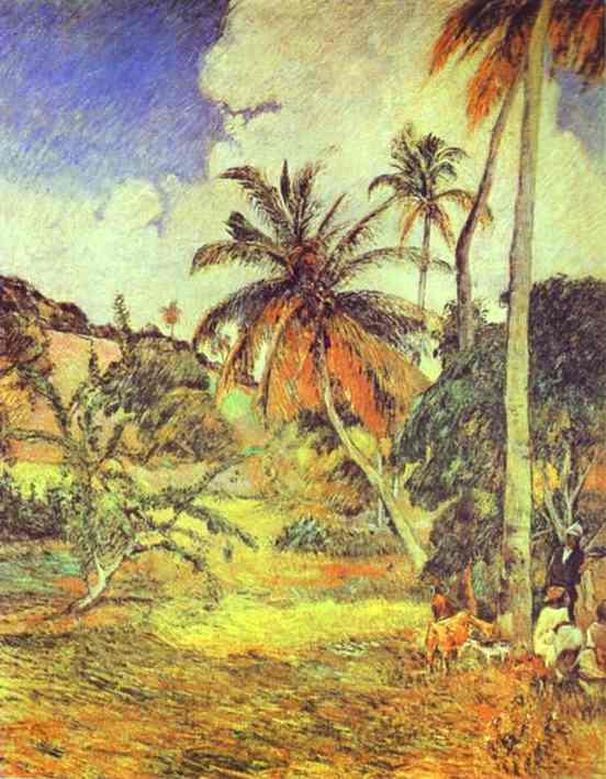 Palm trees on Martinique 1887